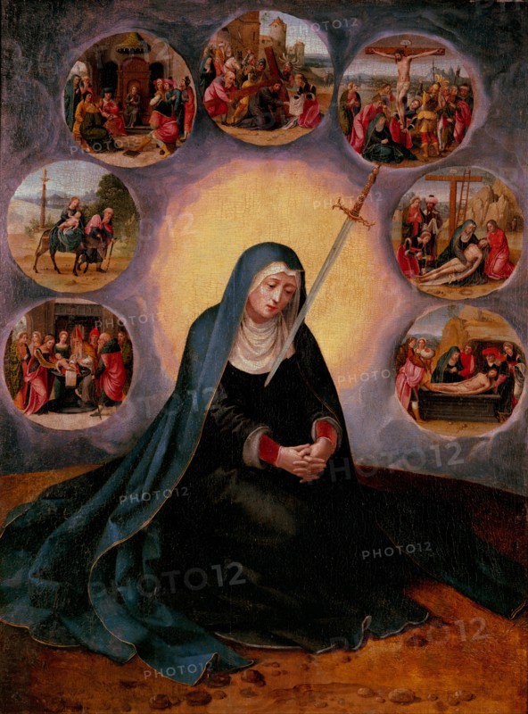 The Virgin of the Seven Sorrows. Artist: Master of the Female Half-Lengths (First half of 16th cen.)