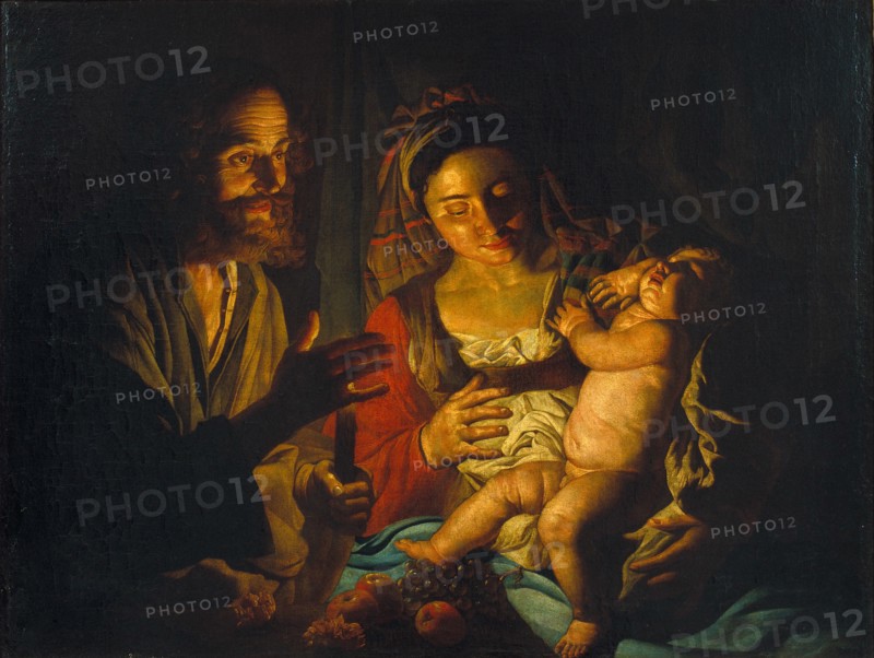 The Holy Family. Artist: Stomer, Matthias (ca.1600-after 1650)