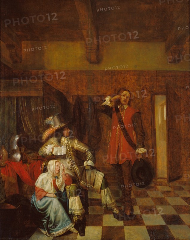 The bearer of bad news. Artist: Hooch, Pieter, de (1629-1684)