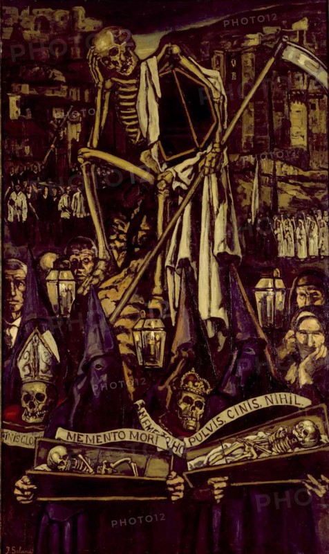 Procession of the Dead. Artist: Solana, José (1886-1945)