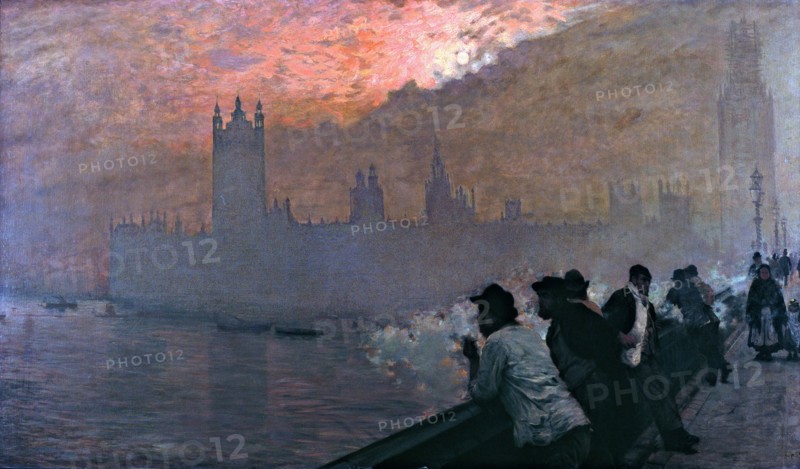 Westminster. Artist: De Nittis, Giuseppe (1846-1884)