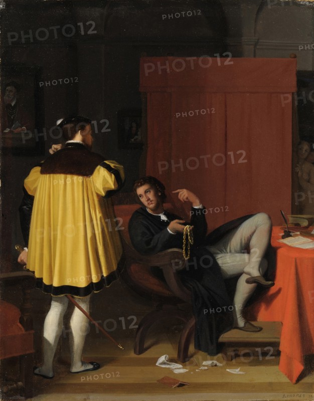 Aretino and the Envoy of Charles V. Artist: Ingres, Jean Auguste Dominique (1780-1867)