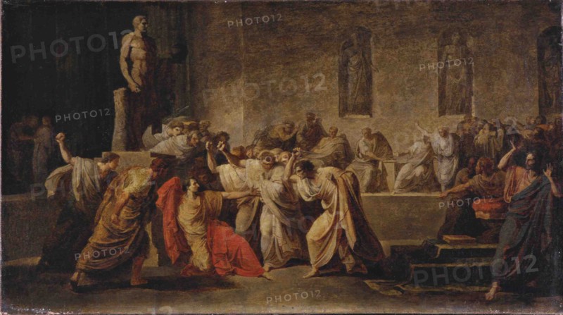 The Death of Julius Caesar. Artist: Camuccini, Vincenzo (1771-1844)