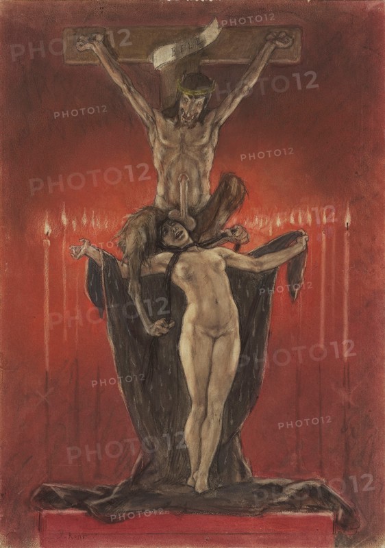 The Satanists (Calvary). Artist: Rops, Félicien (1833-1898)