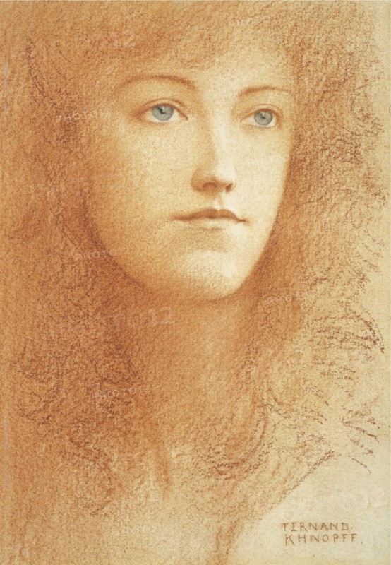 A Young Englishwoman. Artist: Khnopff, Fernand (1858-1921)