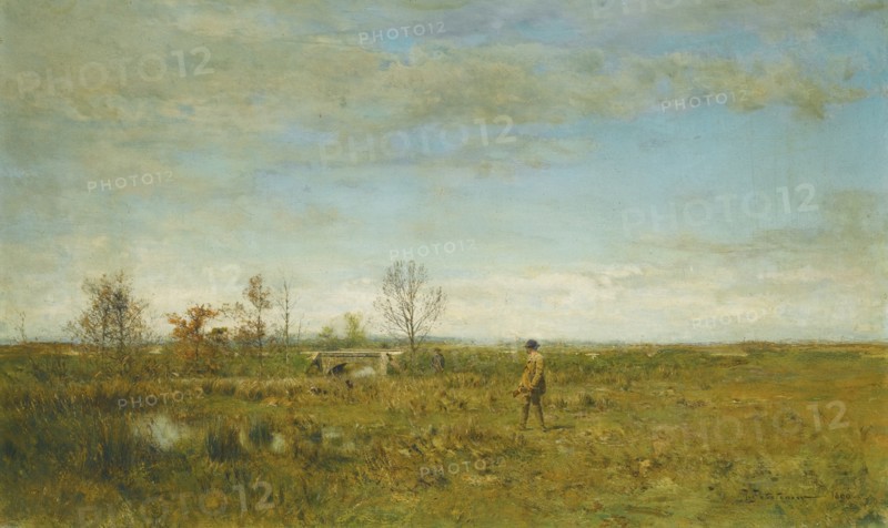 Hunters in Pont Long. Artist: Pokhitonov, Ivan Pavlovich (1850-1923)