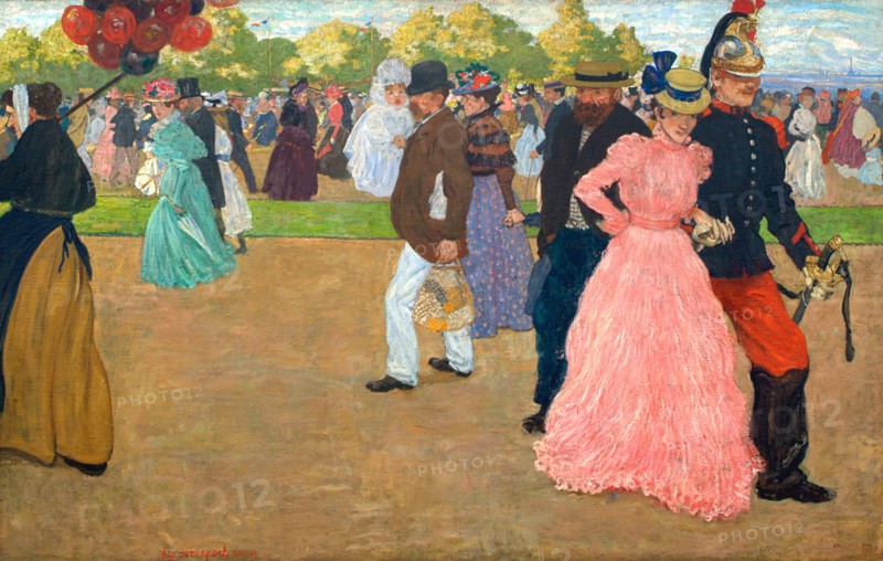 Sunday Stroll in the Bois de Boulogne. Artist: Evenepoel, Henri Jacques Edouard (1872-1899)