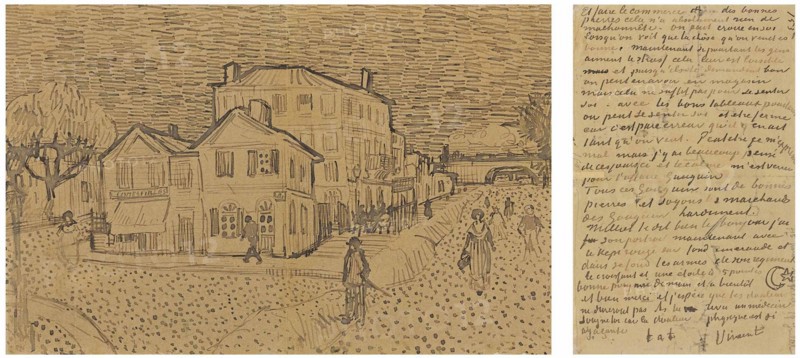 The Yellow House (The street), Letter to Theo from Arles, Saturday, 29 September 1888. Artist: Gogh, Vincent, van (1853-1890)