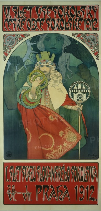 Sokol Festival (Poster). Artist: Mucha, Alfons Marie (1860-1939)