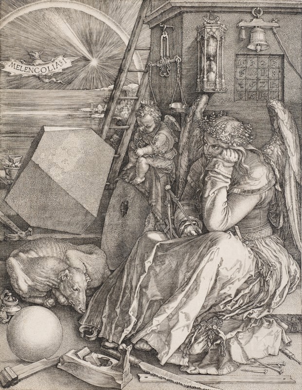 Melencolia I. Artist: Dürer, Albrecht (1471-1528)