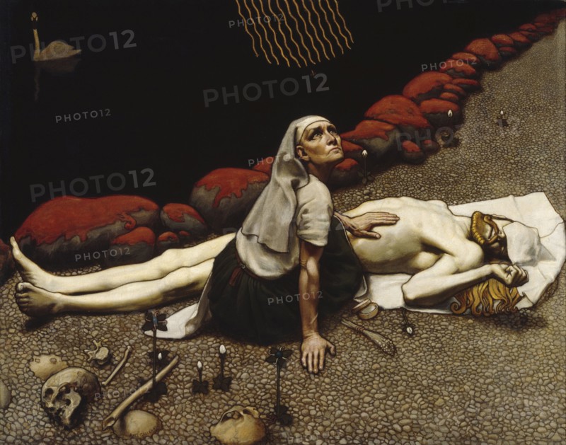 Lemminkäinen's Mother. Artist: Gallen-Kallela, Akseli (1865-1931)