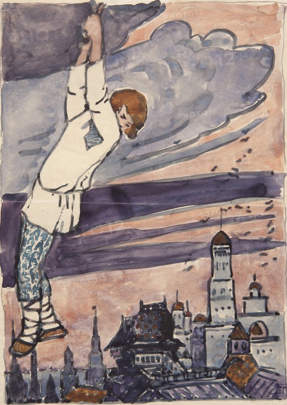 Illustration to the The Tale Synko-Philipko. Artist: Polenova, Elena Dmitryevna (1850-1898)
