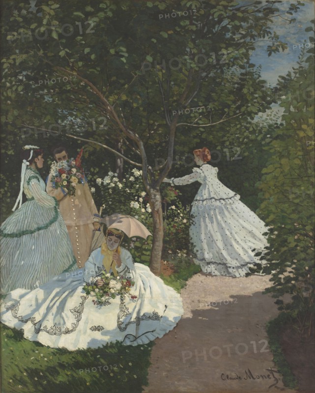 Ladies in the garden. Artist: Monet, Claude (1840-1926)