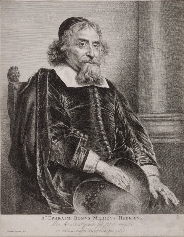 Portrait of Ephraim Bueno. Artist: Lievens, Jan (1607-1674)