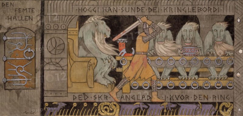 The fifth Hall. Artist: Munthe, Gerhard (1849-1929)