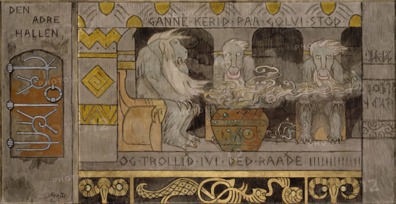 The second Hall. Artist: Munthe, Gerhard (1849-1929)