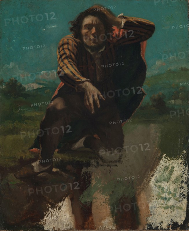Self-Portrait (The Man Made Mad by Fear). Artist: Courbet, Gustave (1819-1877)