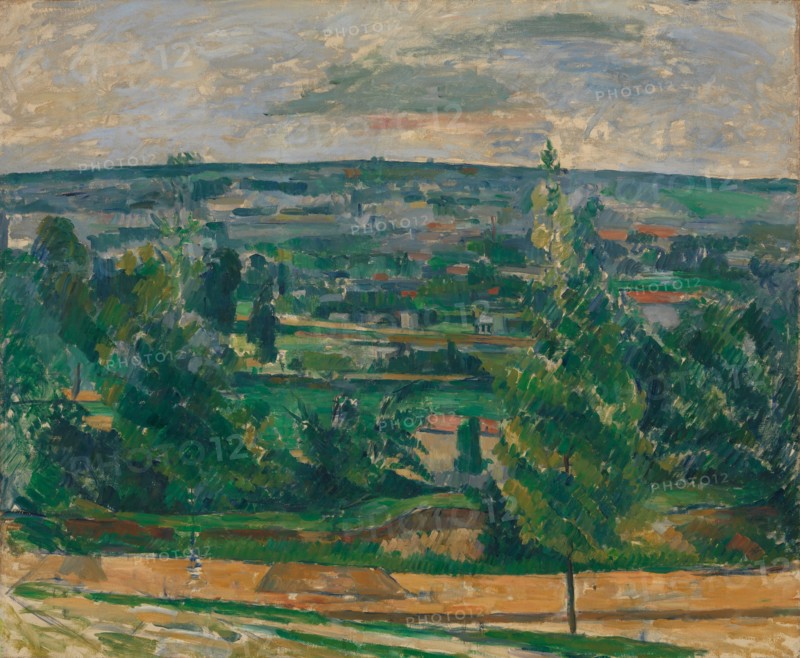 Landscape in Jas de Bouffan. Artist: Cézanne, Paul (1839-1906)