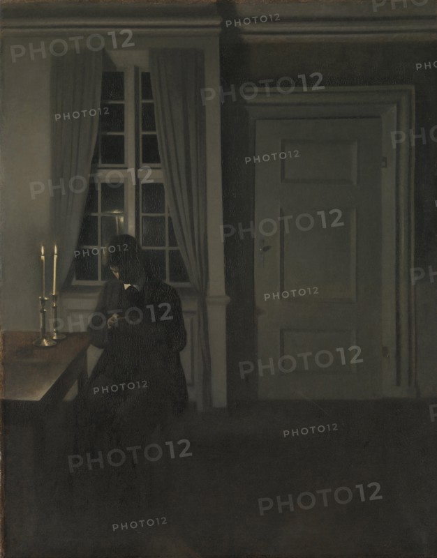 The Collector of Coins. Artist: Hammershøi, Vilhelm (1864-1916)