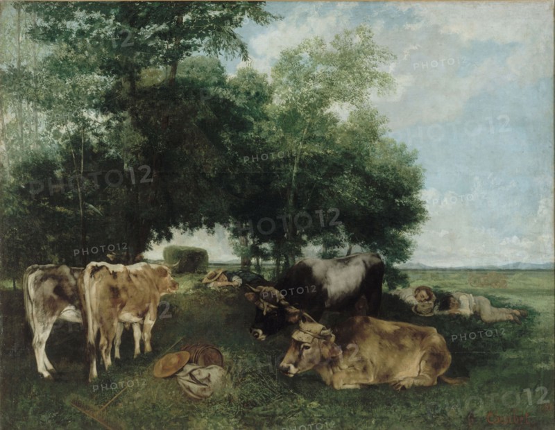 Nap during the Haying Season, Doubs Mountains. Artist: Courbet, Gustave (1819-1877)