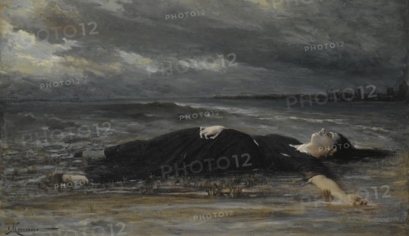 Ophelia. Artist: Meunier, Constantin Emile (1831-1905)