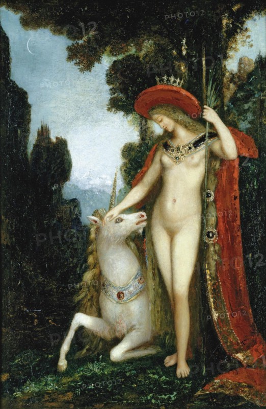 The Unicorn. Artist: Moreau, Gustave (1826-1898)