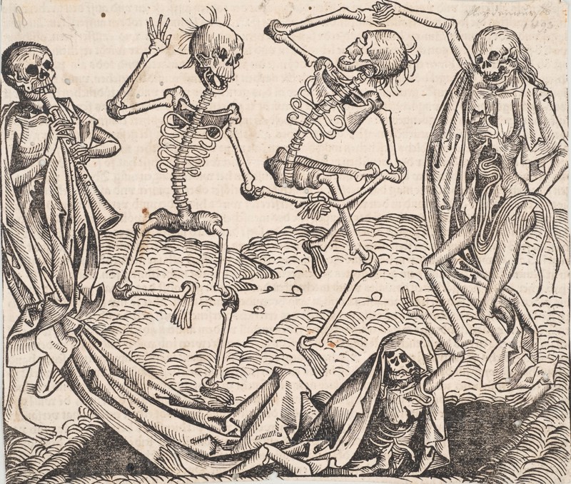 Dance of Death (from the Schedel's Chronicle of the World). Artist: Wolgemut, Michael (1434-1519)