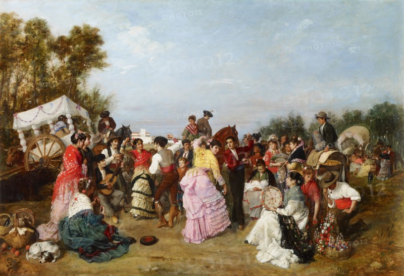 At the Torrijos Pilgrimage. Artist: Cabral Aguado-Bejarano, Manuel (1827-1891)