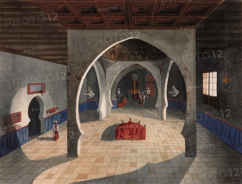 A Mosque. Artist: Flores Ibáñez, Eduardo (active 1870-1889)