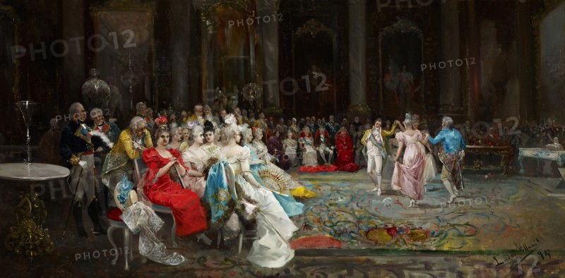 Dance at the Palace. Artist: Lucas Villaamil, Eugenio (1858-1919)