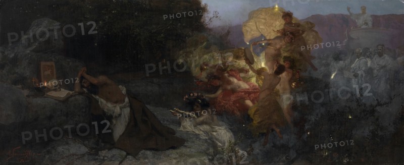 The Temptation of Saint Jerome. Artist: Siemiradzki, Henryk (1843-1902)