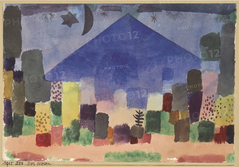 The Mountain Niesen. Egyptian Night. Artist: Klee, Paul (1879-1940)