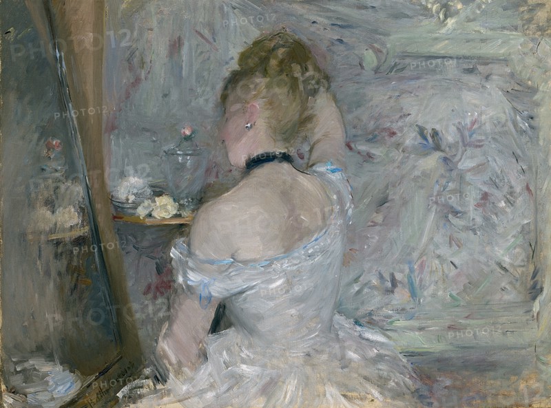 Woman at Her Toilette, 1875-1880. Artist: Morisot, Berthe (1841-1895)