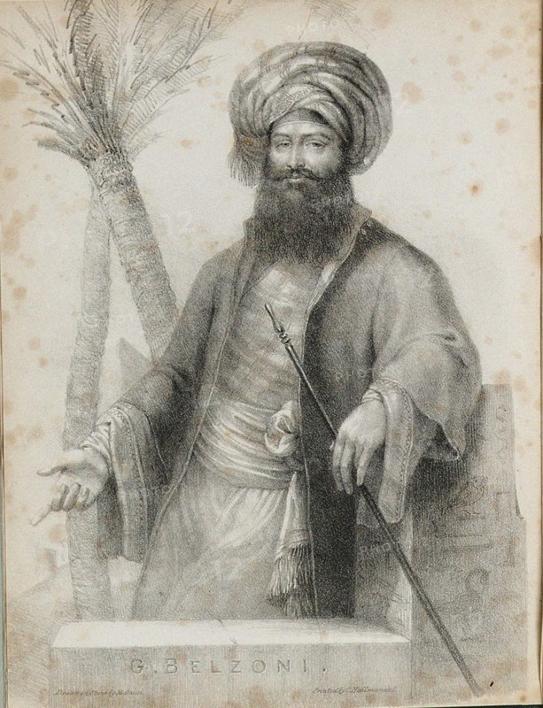 Giovanni Battista Belzoni (1778-1823) Frontispiece from Narrative of the Operations and Recent Disco Artist: Anonymous