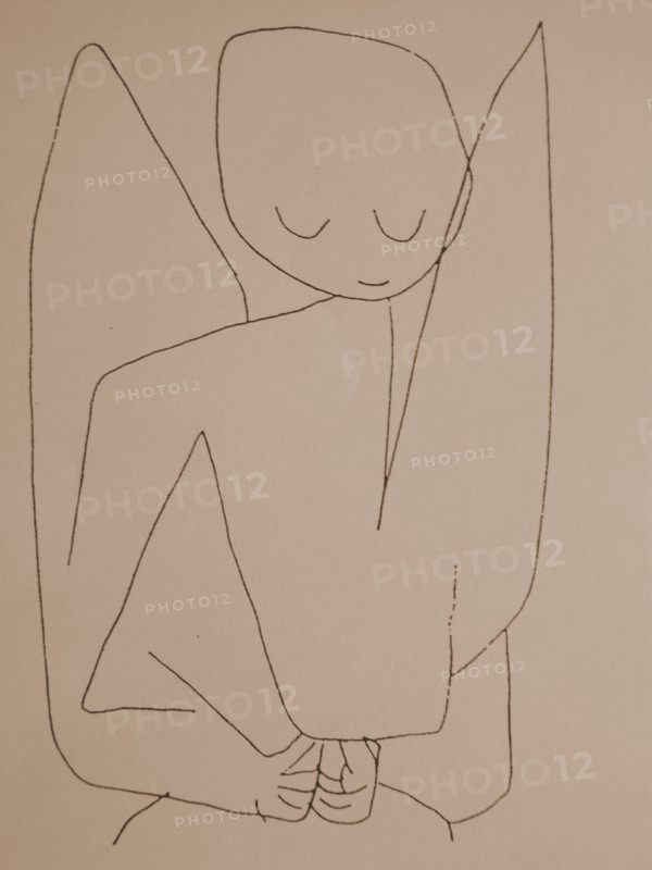 Forgetful Angel (Vergesslicher Engel), 1939. Artist: Klee, Paul (1879-1940)