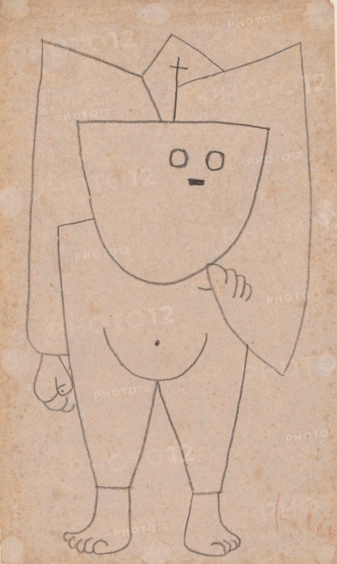 Christian ghost (Christliches Gespenst), 1939. Artist: Klee, Paul (1879-1940)
