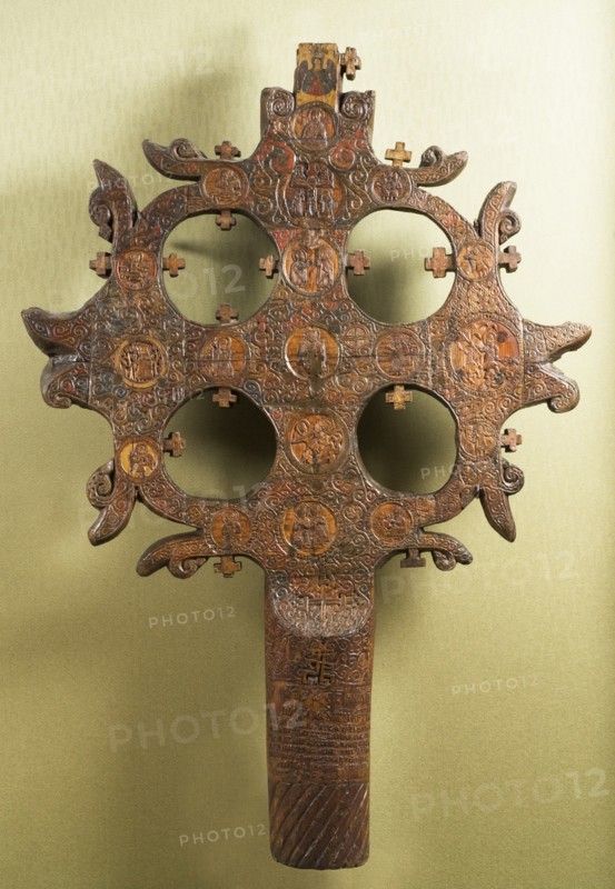Votive cross, 1359. Artist: Fedosov, Yakov (active ca 1359)