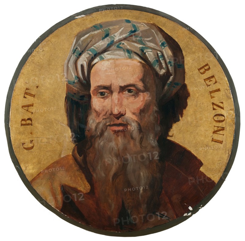 Giovanni Battista Belzoni (1778-1823). Artist: Gazzotto, Vincenzo (1807-1884)
