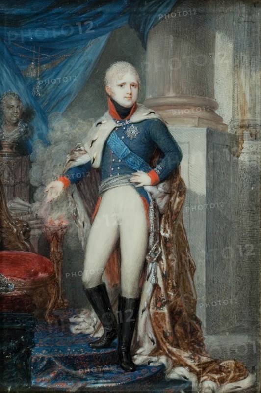 Portrait of Emperor Alexander I (1777-1825), Early 1800s. Artist: Gerin, Jean (c. 1785-after 1827)