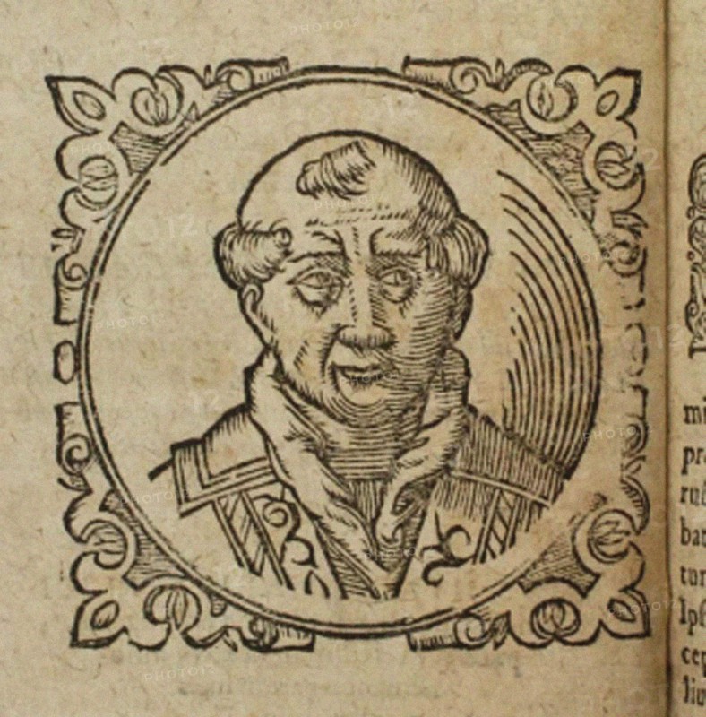 Geoffrey of Monmouth (From: Prophetia Anglicana, Merlini Ambrosii Britanni), 1603. Artist: Anonymous
