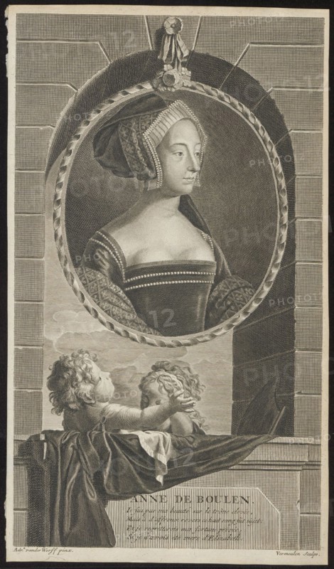 Anne Boleyn, 1697. Artist: Vermeulen, Cornelis Martinus (1644-1708)