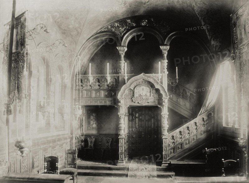 House Chapel at the Stroganov palace in Saint Petersburg, after 1879. Artist: Bianchi, Giovanni (1812-1893)