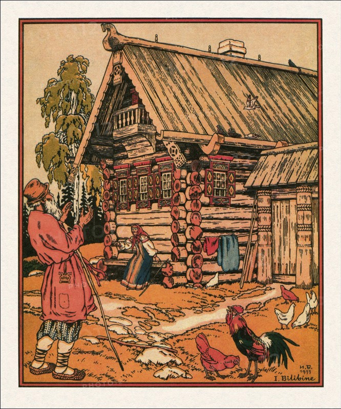 Illustration to the The Tale of the Fisherman and the Fish, 1933. Artist: Bilibin, Ivan Yakovlevich (1876-1942)
