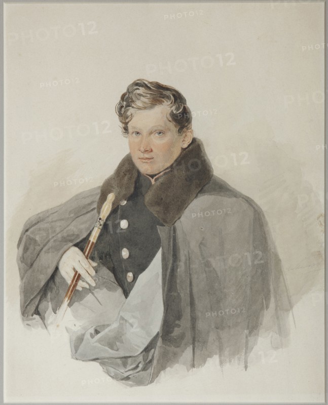 Portrait of Count Sergey Vasilyevich Trubetskoy (1815-1859), 1835. Artist: Sokolov, Pyotr Fyodorovich (1791-1848)