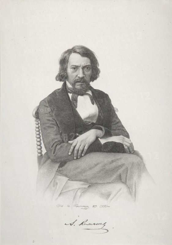 Portrait of Aleksey Stepanovich Khomyakov, 1879. Artist: Pozhalostin, Ivan Petrovich (1837-1909)
