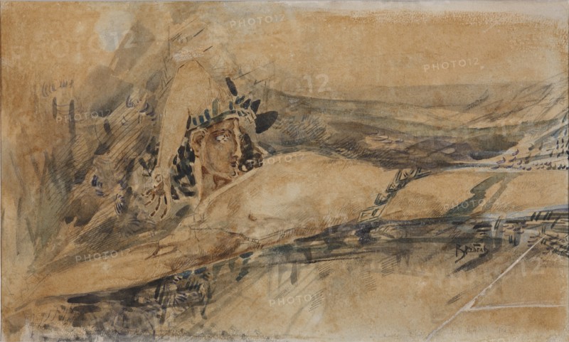 The Demon downcast, 1901. Artist: Vrubel, Mikhail Alexandrovich (1856-1910)