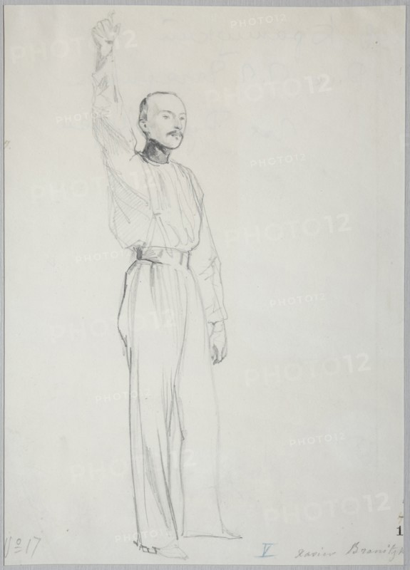 Portrait of Count Ksawery Korczak-Branicki (1814-1879), c. 1840. Artist: Gagarin, Grigori Grigorievich (1810-1893)