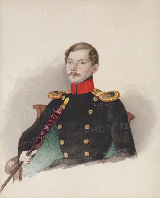 Portrait of Vasily Vasilievich Engelhardt (1814-1868), 1839-1840. Artist: Klünder, Alexander Ivanovich (1802-1875)