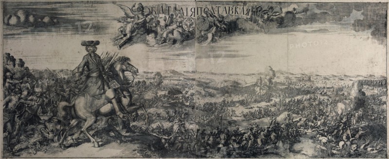 The Battle of Poltava on 27 June 1709, 1715. Artist: Zubov, Alexei Fyodorovich (1682-after 1750)