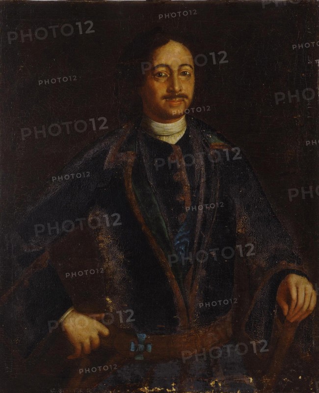 Portrait of Emperor Peter I the Great (1672-1725), Early 18th century. Artist: Anonymous